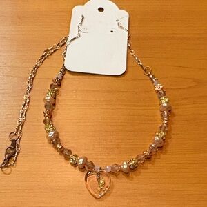 🎈🎈5/15🎈🎈Elegant Gold and Silver Heart Charm Necklace